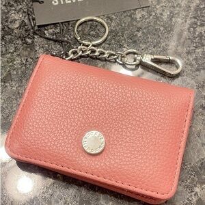 Steve Madden Bfold Clip On Card Case Wallet with Keyring